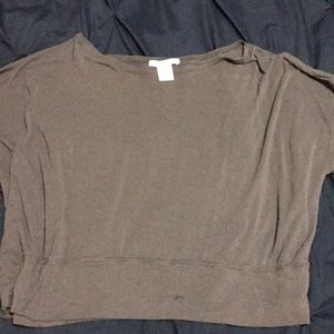 ❣️REDUCED❣️Gray Off Shoulder Top Charolette Russe